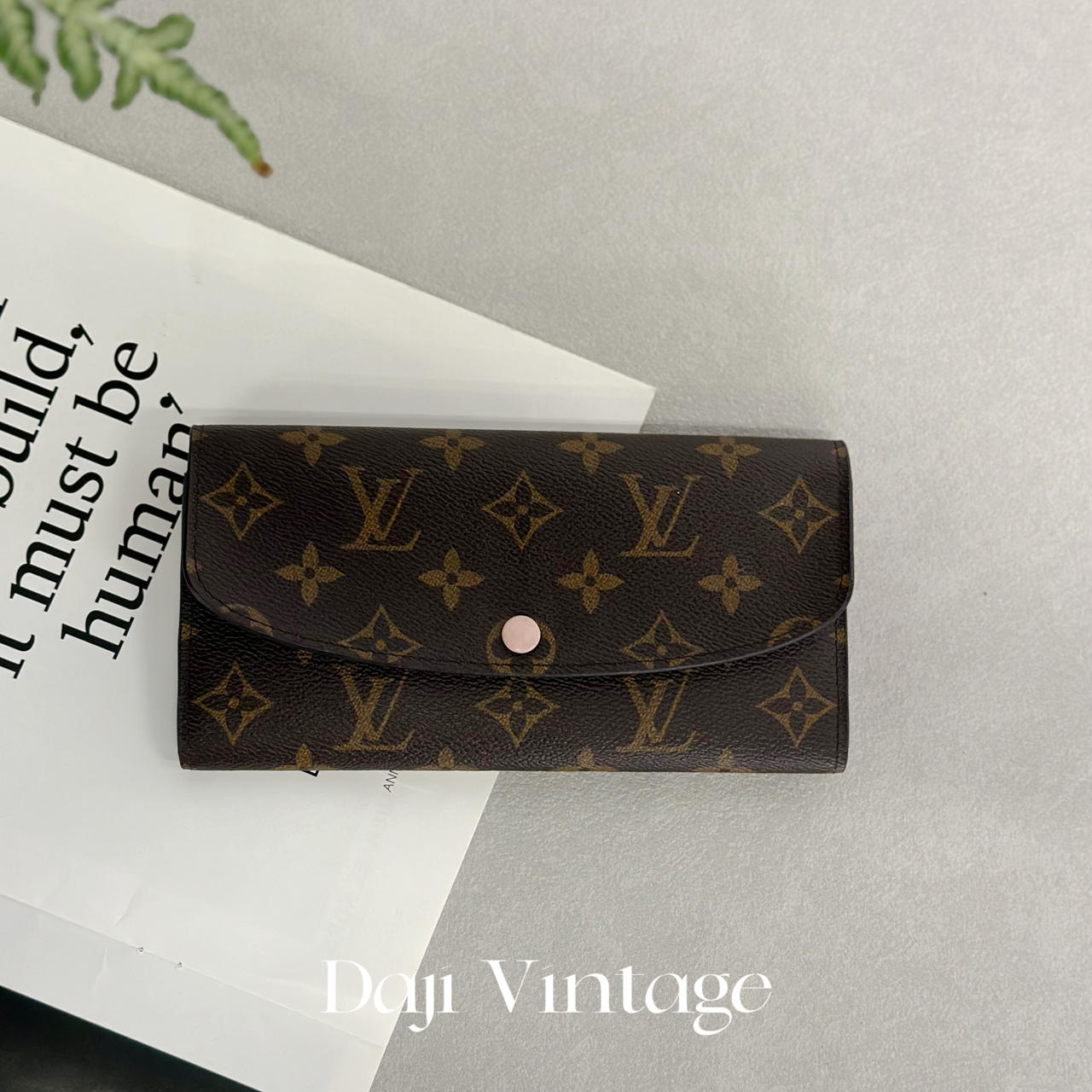 95新 LouisVuitton/路易威登 大吉中古/lv路易威登老花粉豆豆钱包