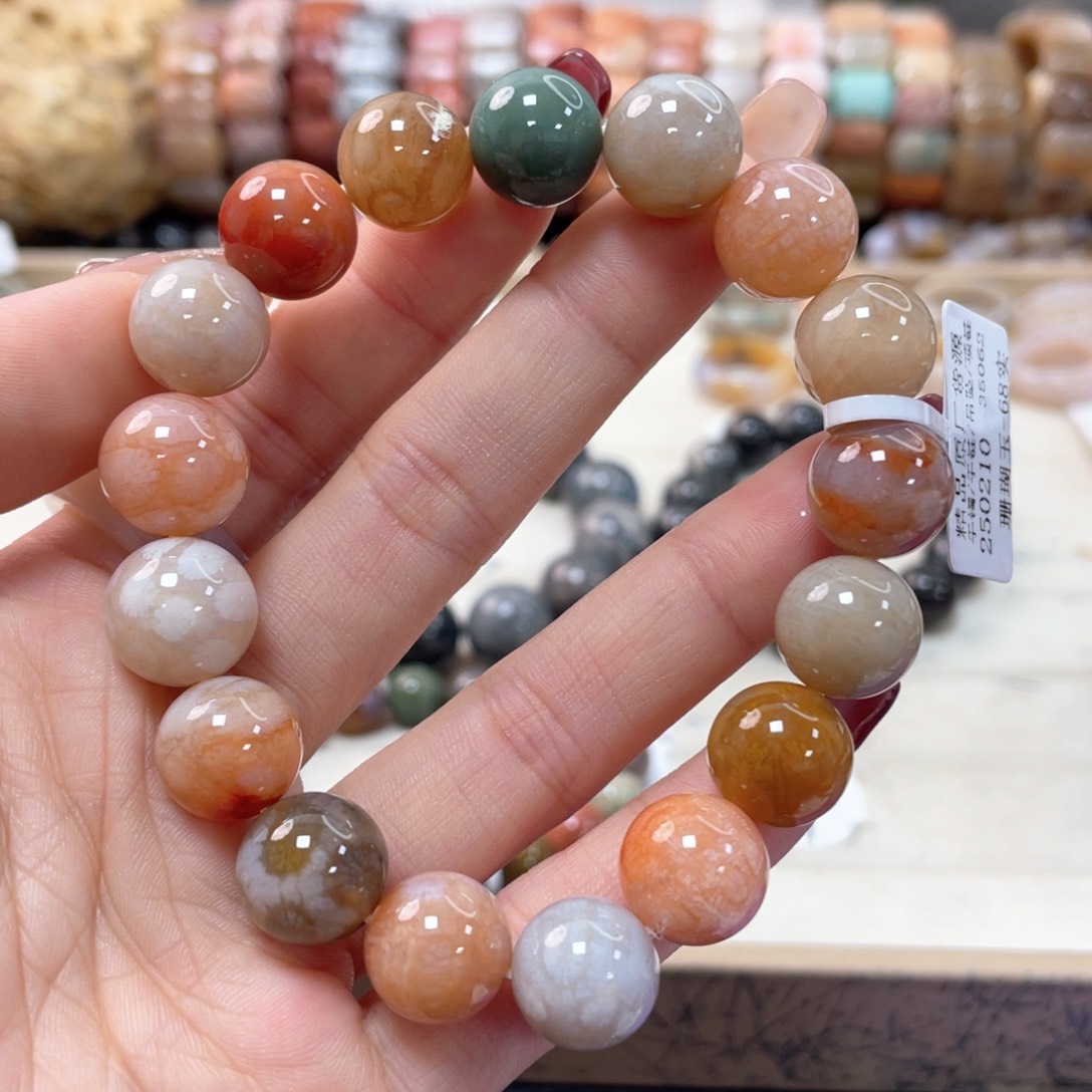 硅化珊瑚（珊瑚玉）手链未镶嵌ᓚ*ᗢ605