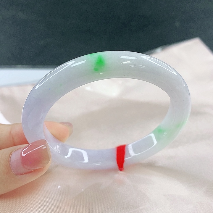 翡翠未镶嵌手镯圈54.3，04055