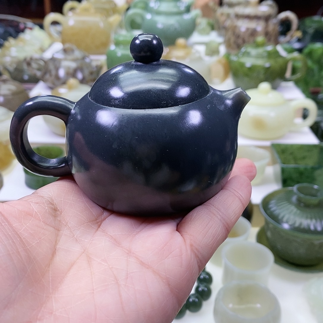 和田玉茶壶未镶嵌壶