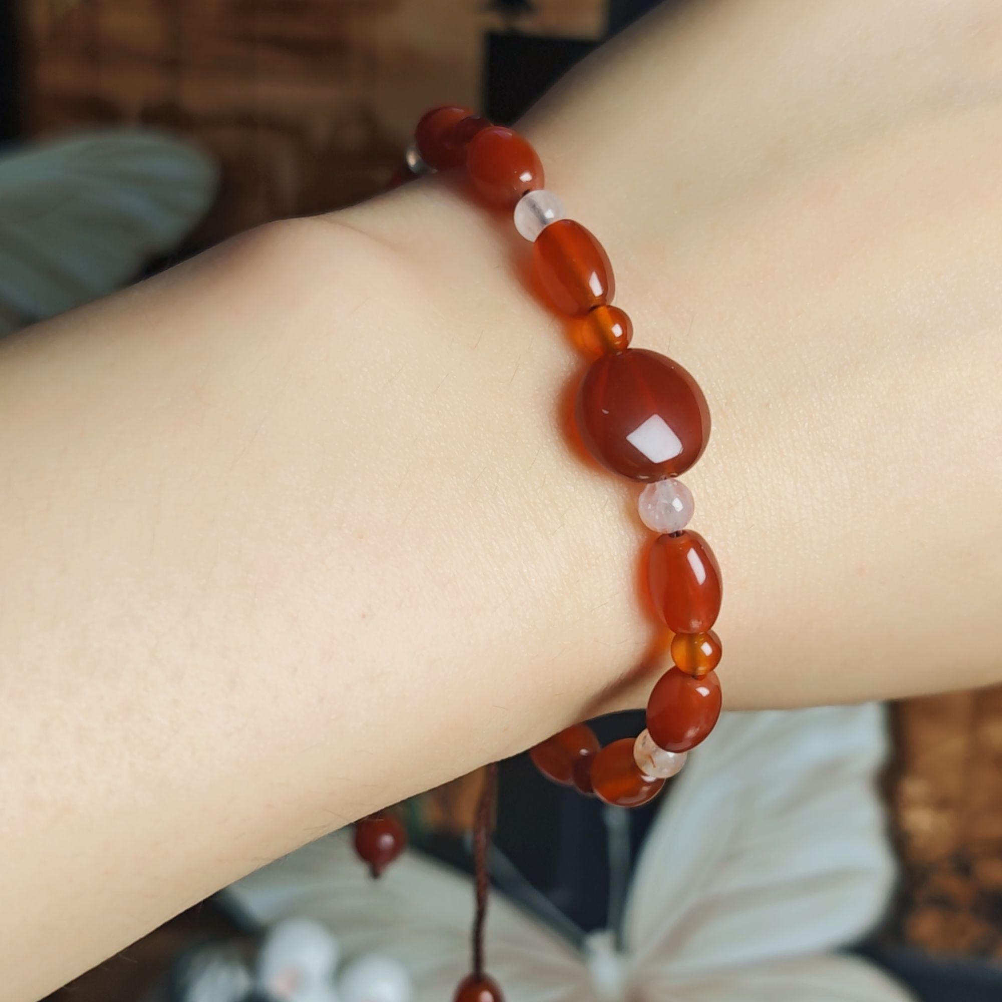 合金手链 百搭编绳款【醉相思】如图可调节抽拉绳单圈 福利款~~~