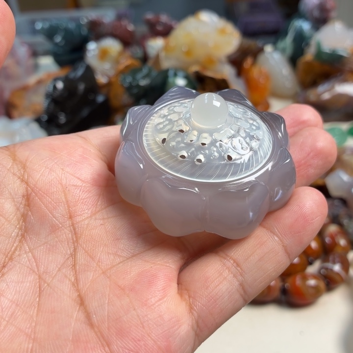 玛瑙/玉髓未镶嵌吊坠(不含链)