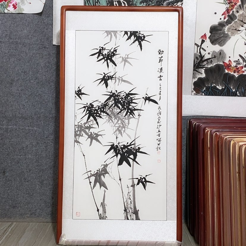 【闪购商品】国画书画作品带框123×63厘米