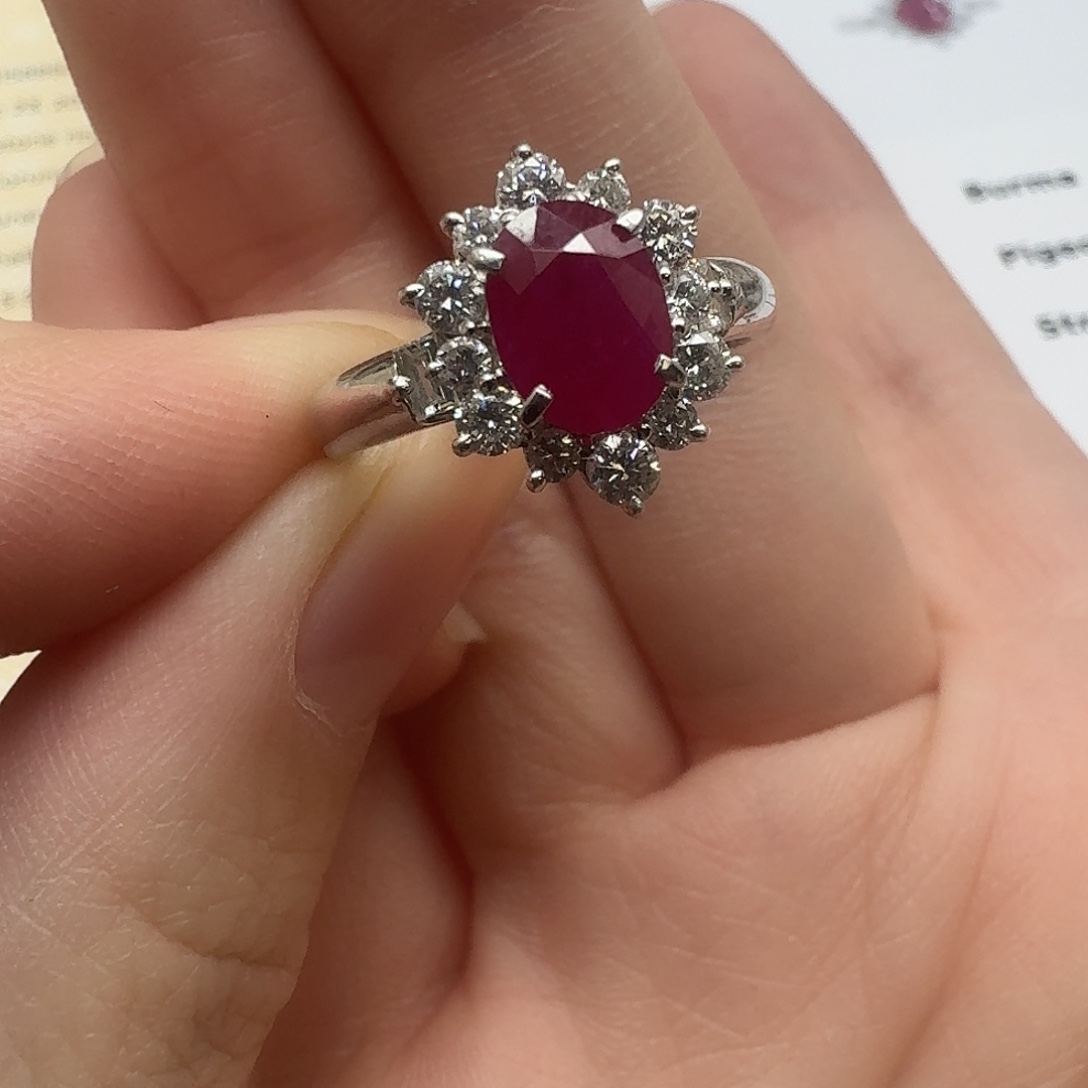 戒指未镶嵌红宝石