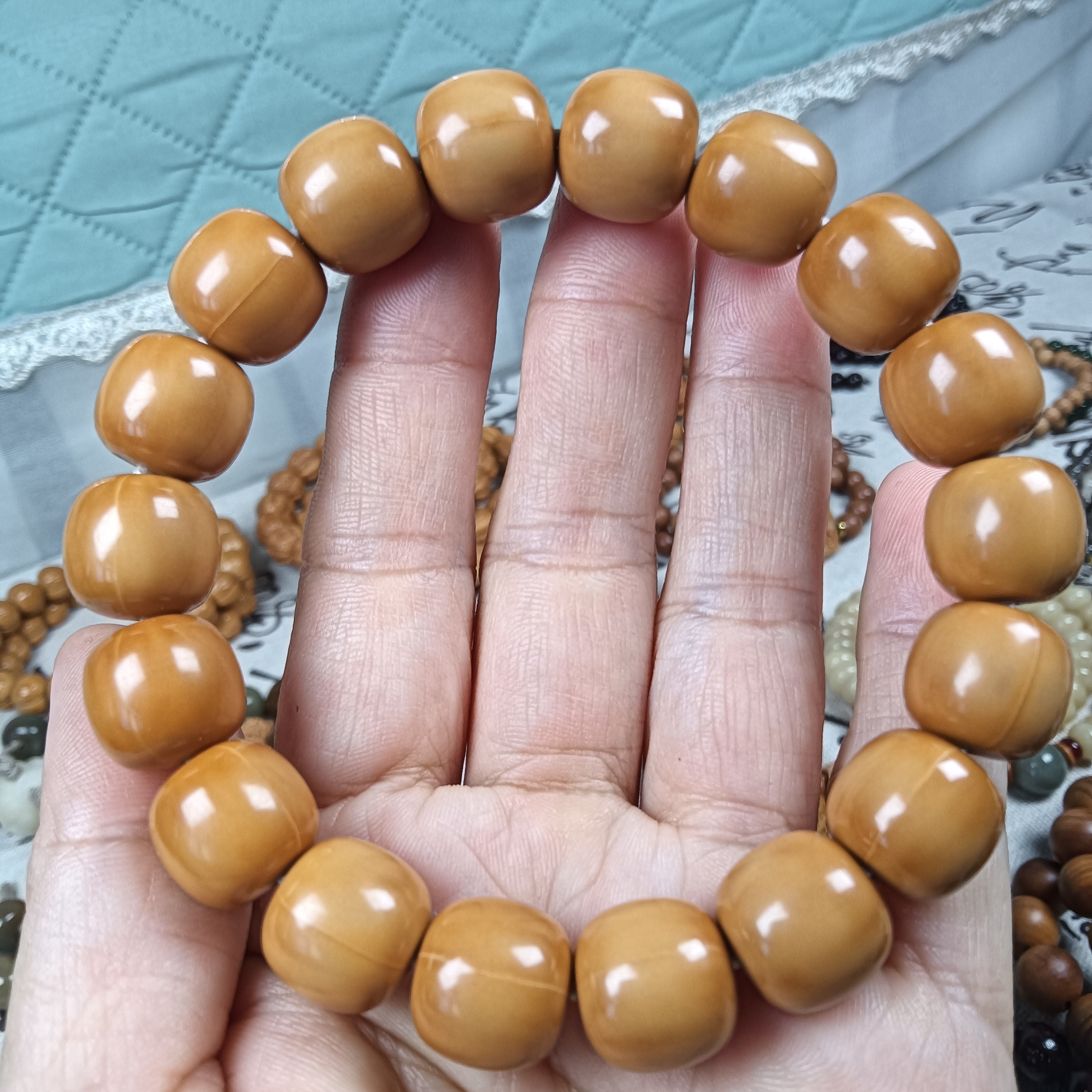 非金属木质手链 树籽手串，尺寸12+