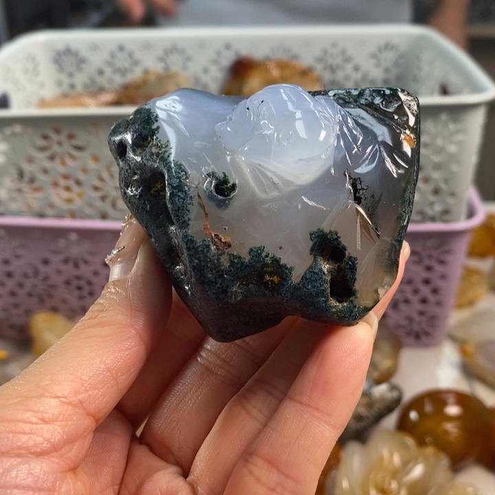 玛瑙/玉髓吊坠(不含链)未镶嵌