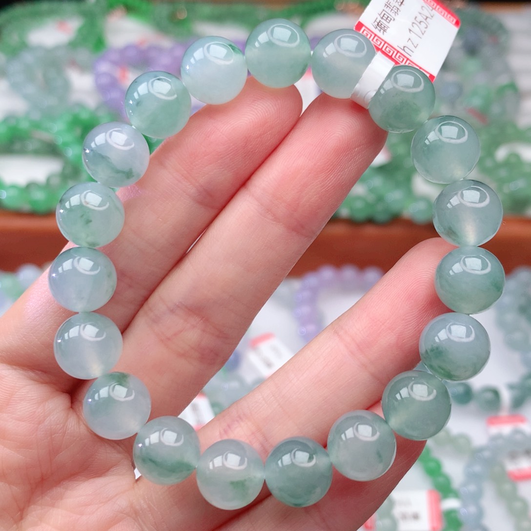 翡翠手链未镶嵌翡翠10mm