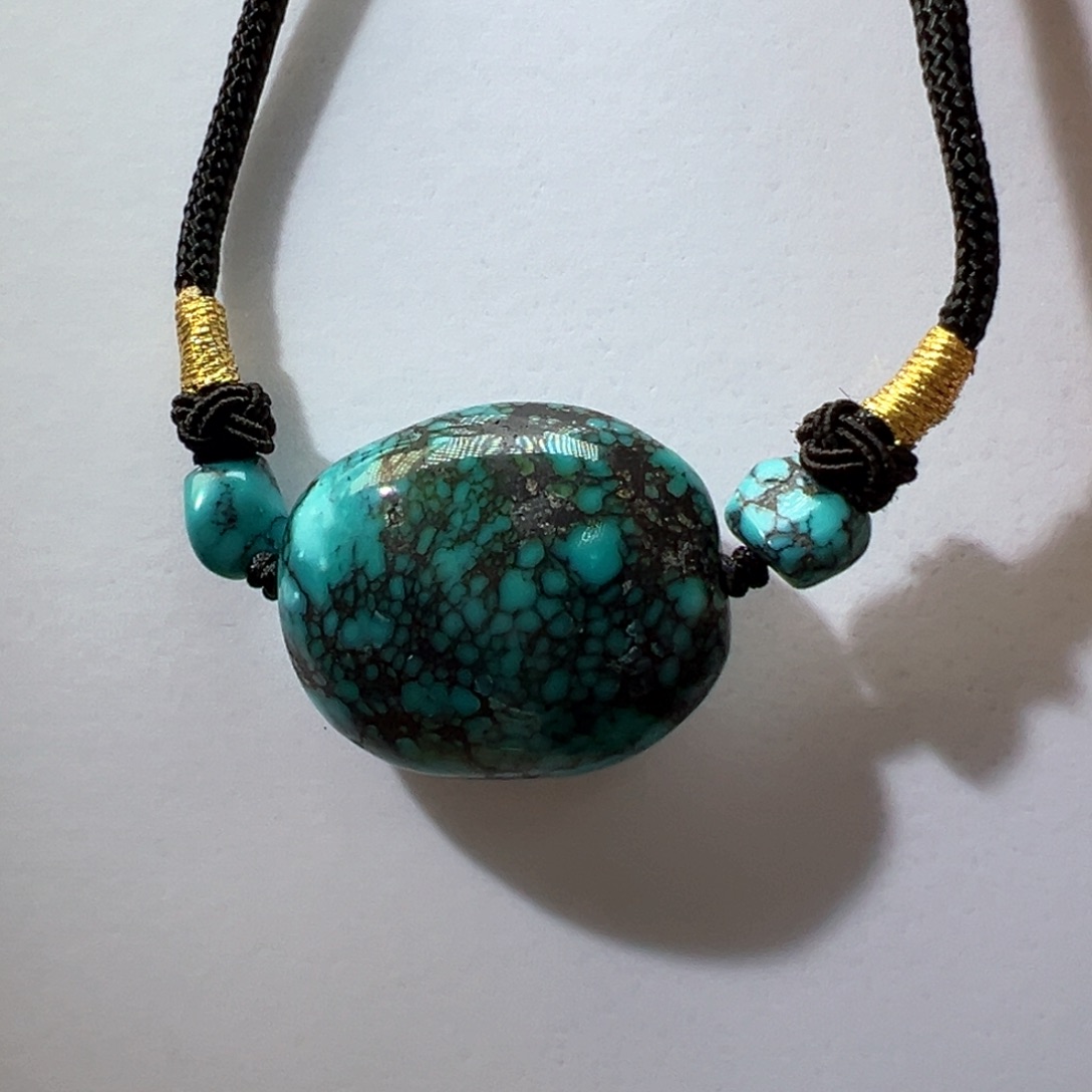 绿松石未镶嵌挂件