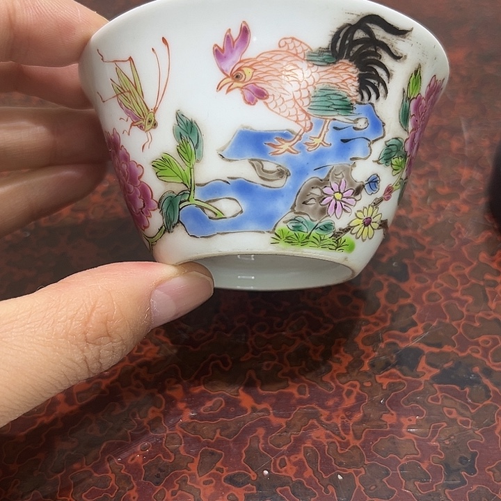 古***堂瓷片精美的陶瓷摆件……