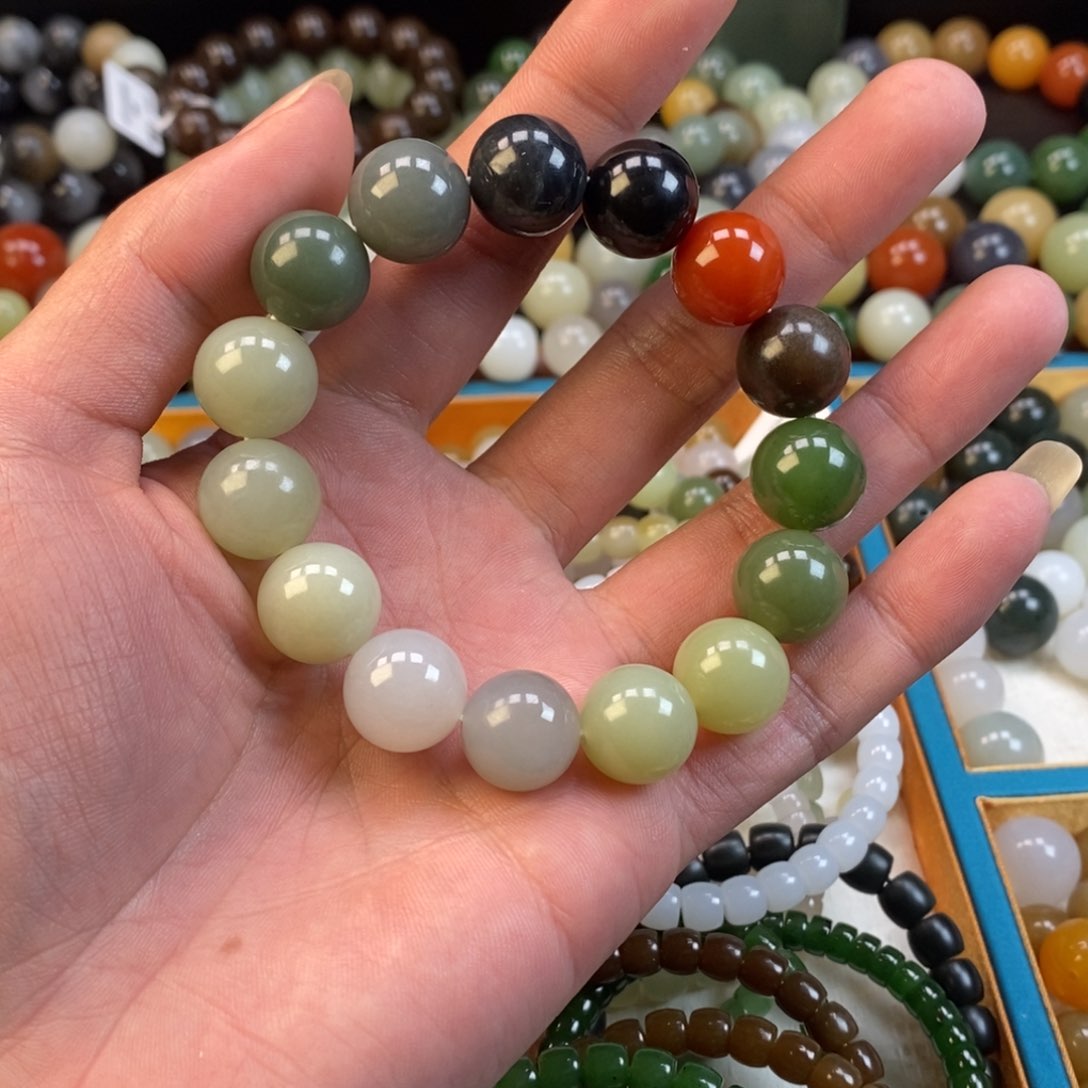 和田玉多宝手串未镶嵌卡14福利多宝