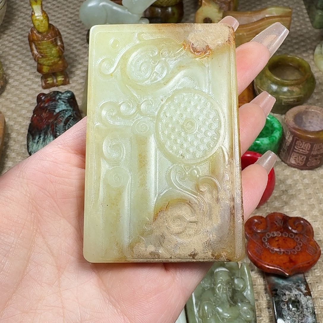 白玉菩提吊坠挂件