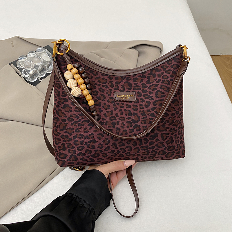 新款时尚百搭潮流女包单肩斜挎包6197酒红色（大号）