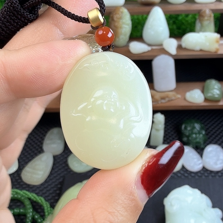 和田玉吊坠(不含链)未镶嵌