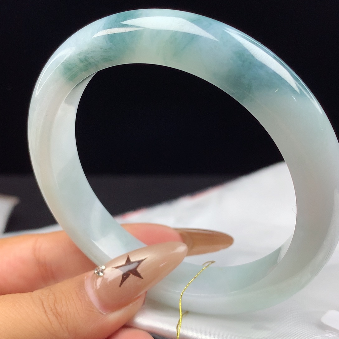 未镶嵌手镯翡翠漫*享蓝花翠114924