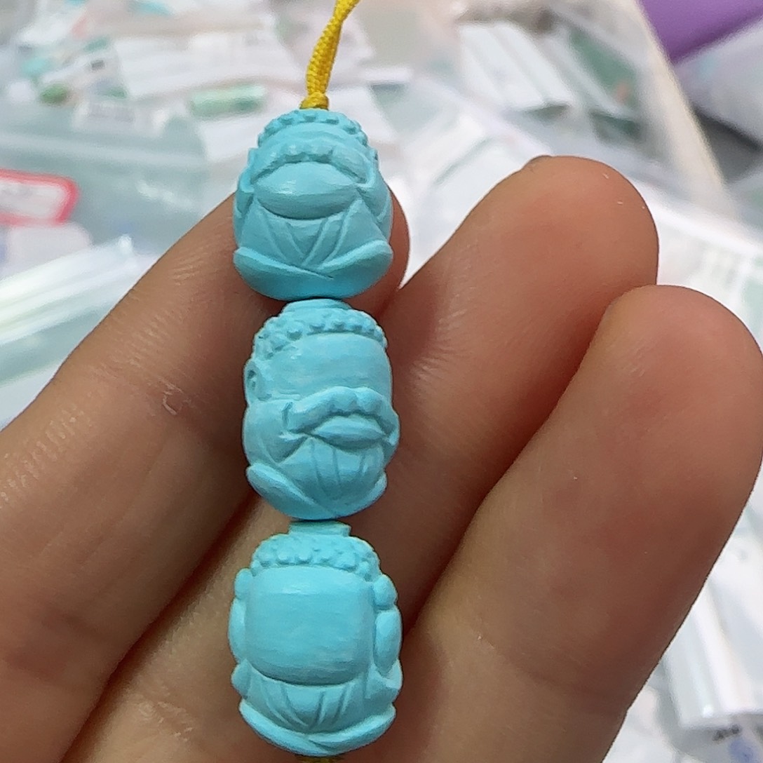 绿松石珠宝半成品未镶嵌