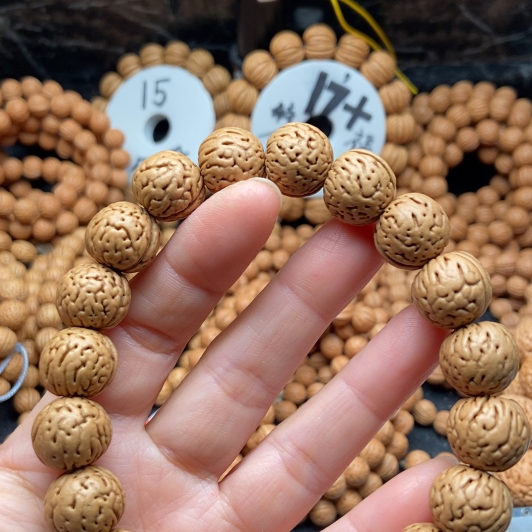 嗨***神桃核手串金丹肌肉纹14➕