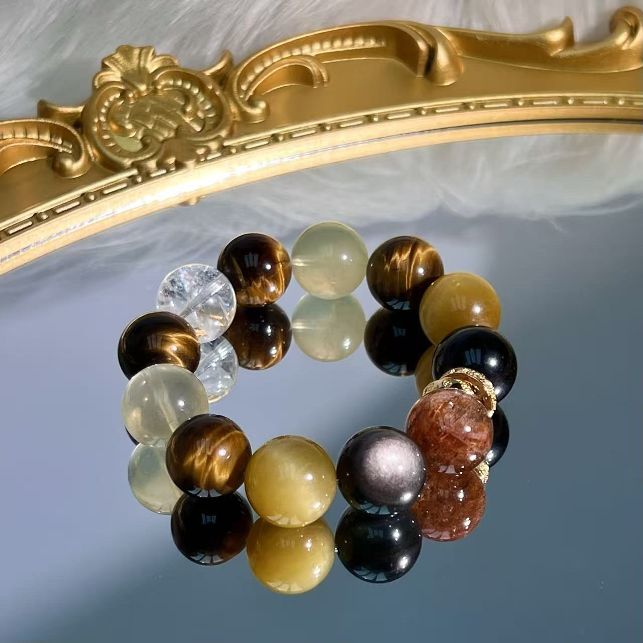 天然流光设计款单圈手串Z037多样性发其一