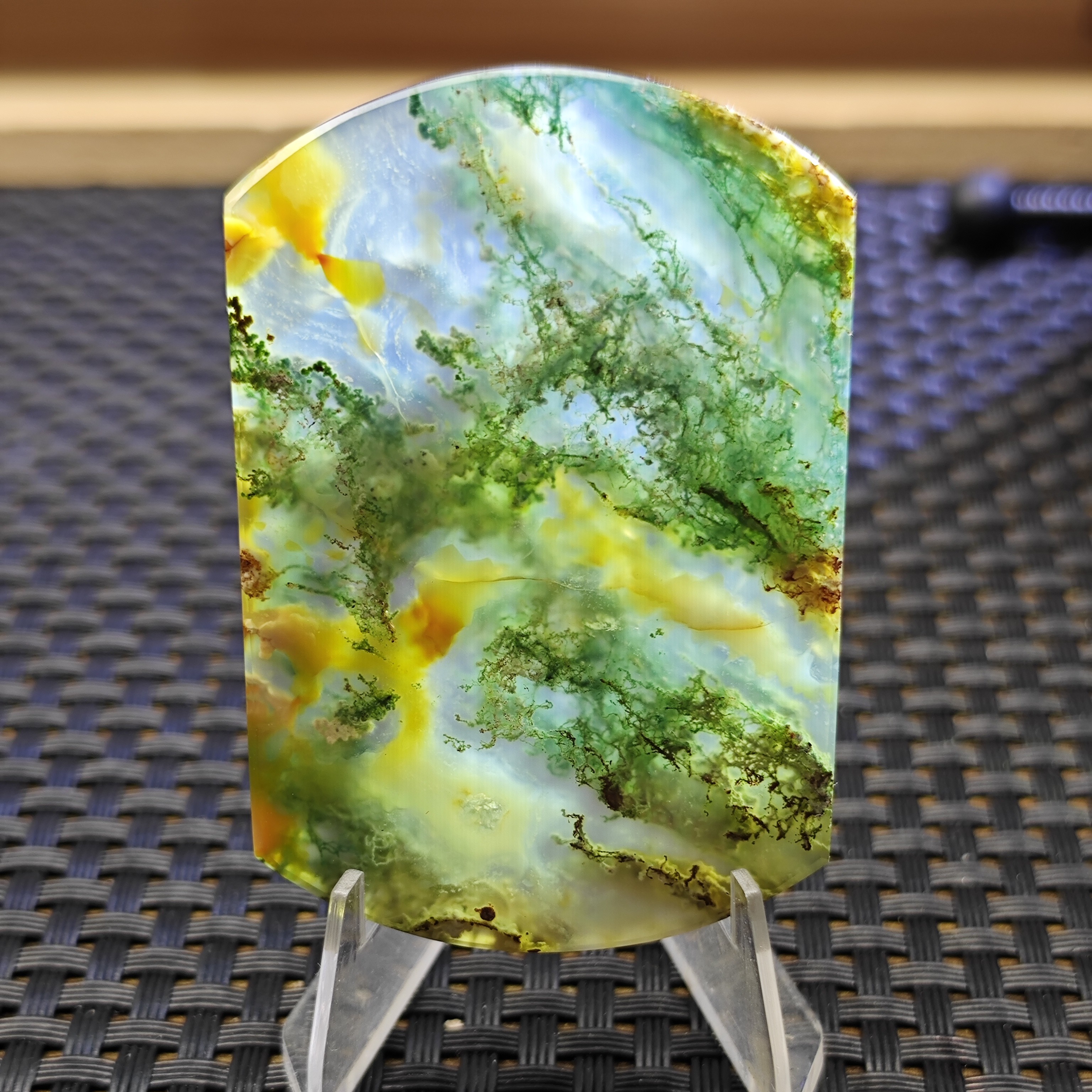 天然玛瑙 4✖️6天地牌挂饰 摆件