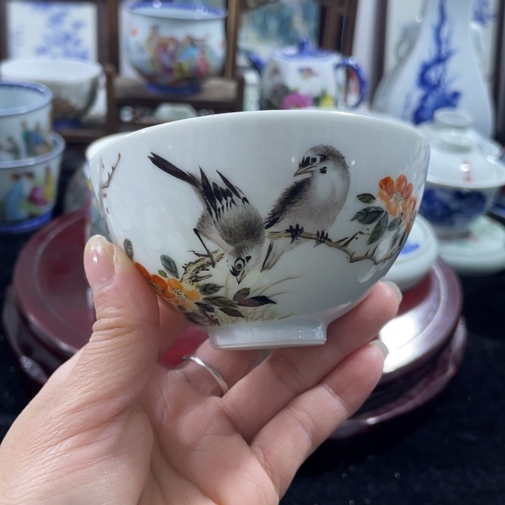 景德镇陶瓷手绘主人杯