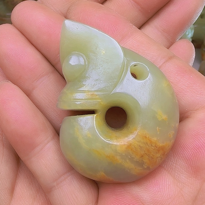 和田玉吊坠(不含链)未镶嵌