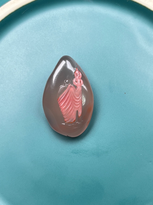 37.1×22.9×14.2南红玛瑙悟道吊坠