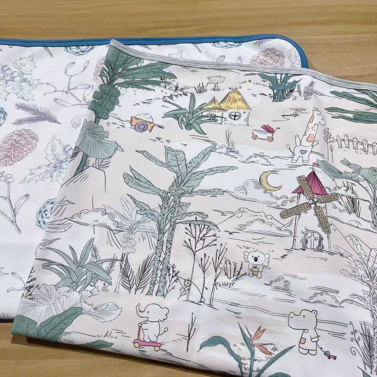 婴儿新生儿隔尿垫80*100四季可用 吸湿透气不闷热