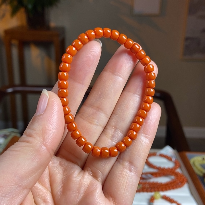 南红玛瑙手链未镶嵌南红手串5