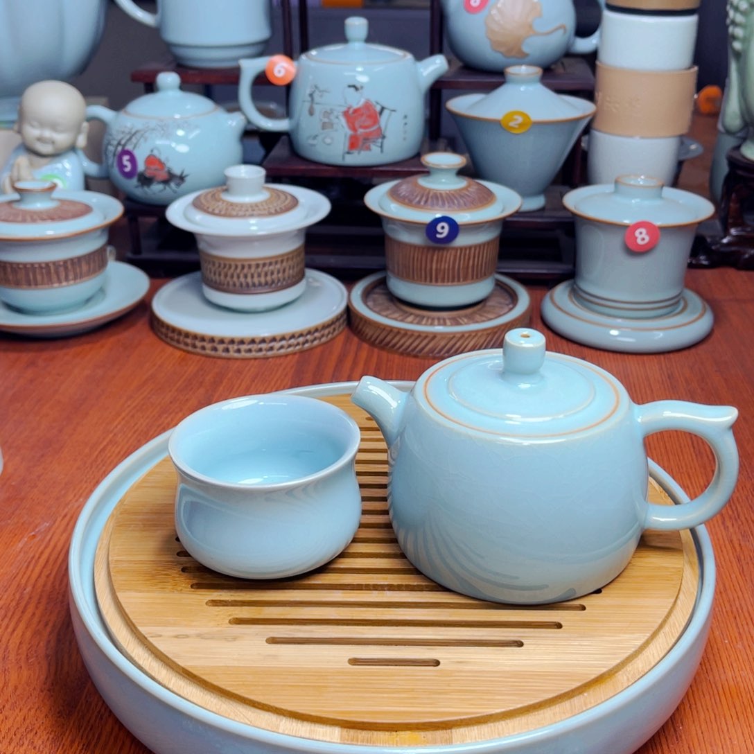 【闪购商品】喜欢正宗品牌汝瓷茶器，微微炸