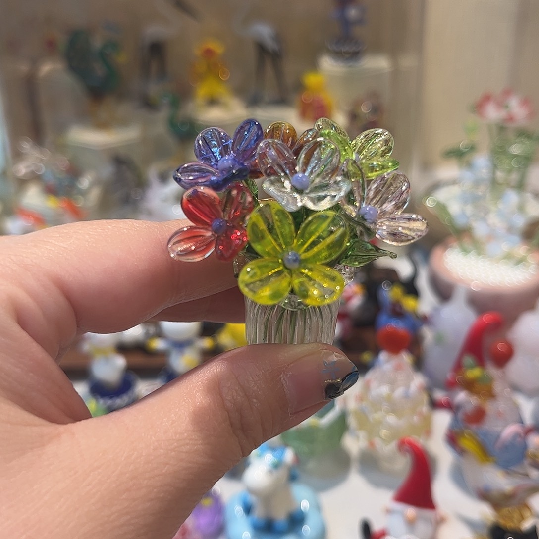 手工艺品琉璃小野花