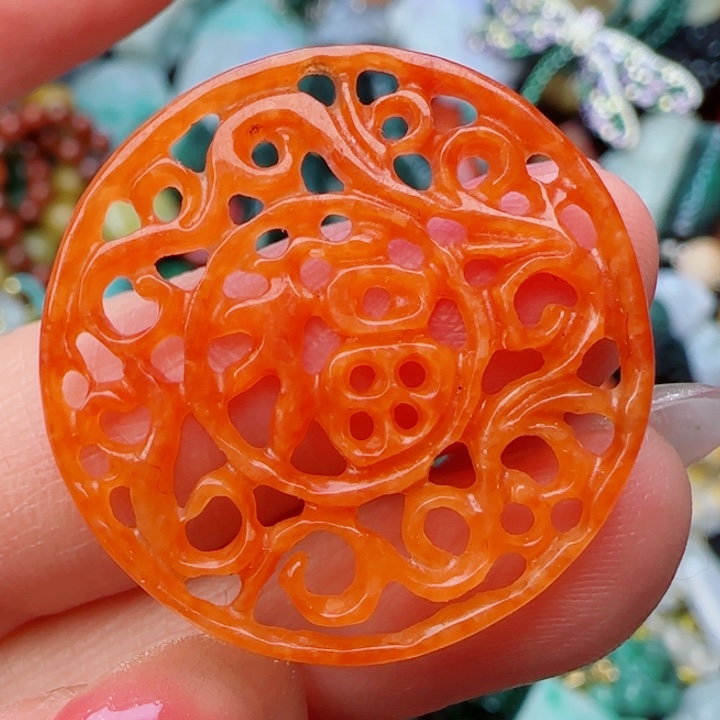 翡翠颈饰未镶嵌天然A货238