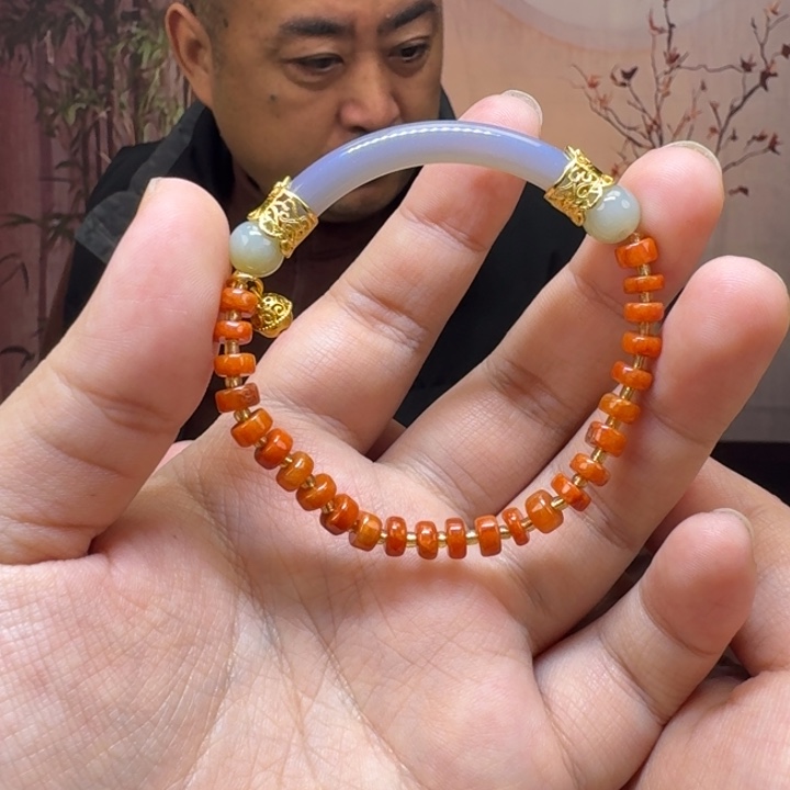 南红玛瑙未镶嵌手链