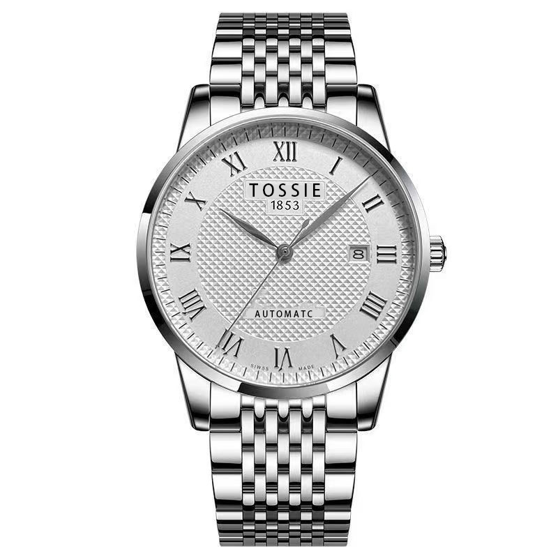 新A12力洛克钢带-MOLIDIAN腕表夜光大表盘高档商务男士手表-威