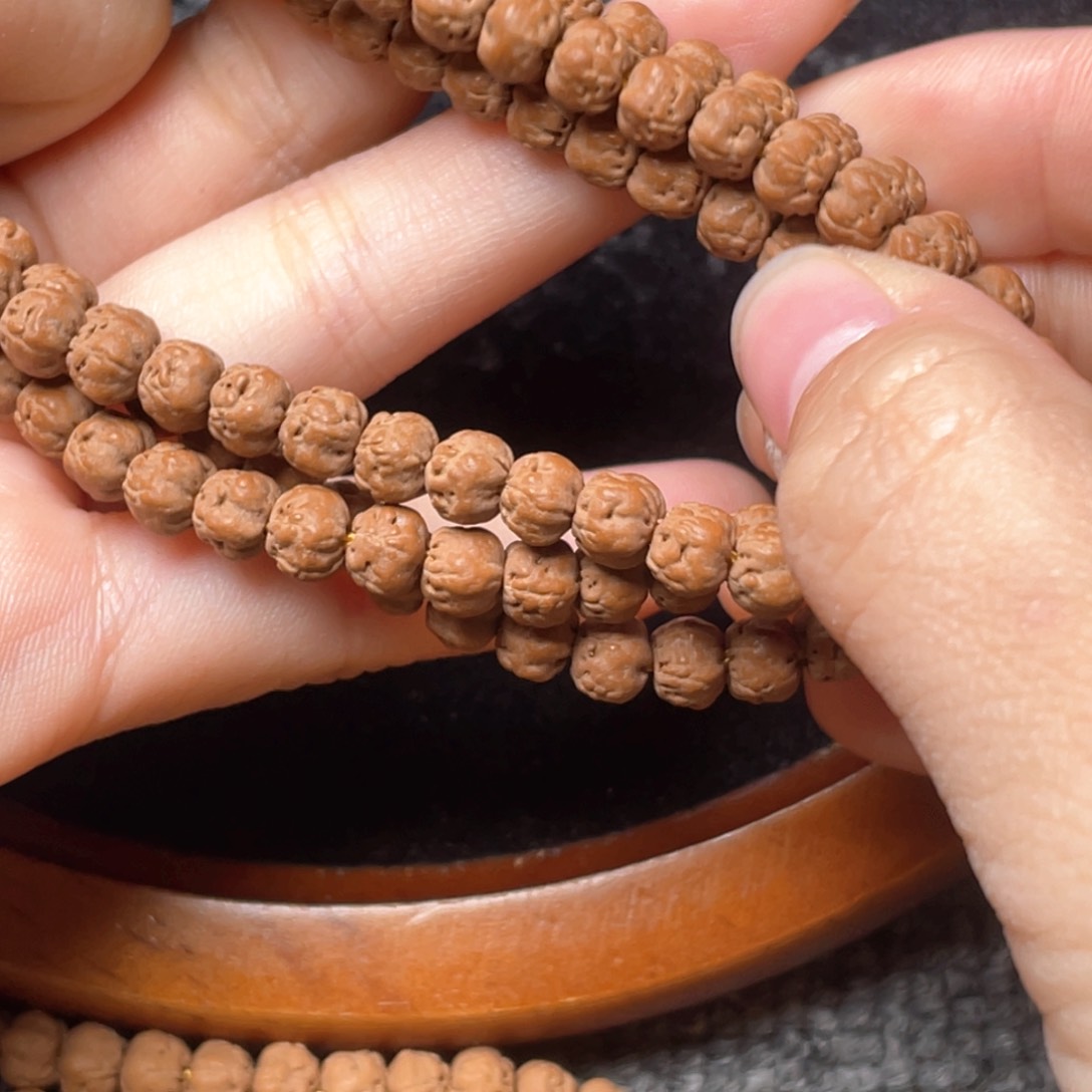 金刚菩提手串黄****室定制收藏级佛手尺寸6