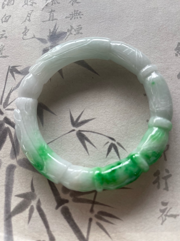 H529-五五缅甸翡翠手镯时尚冰