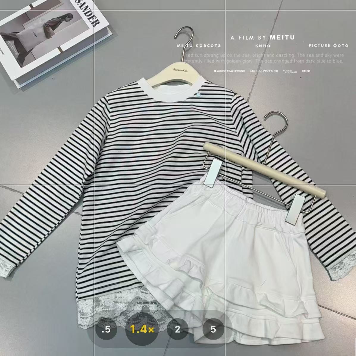 n1486针织花边短裤休闲