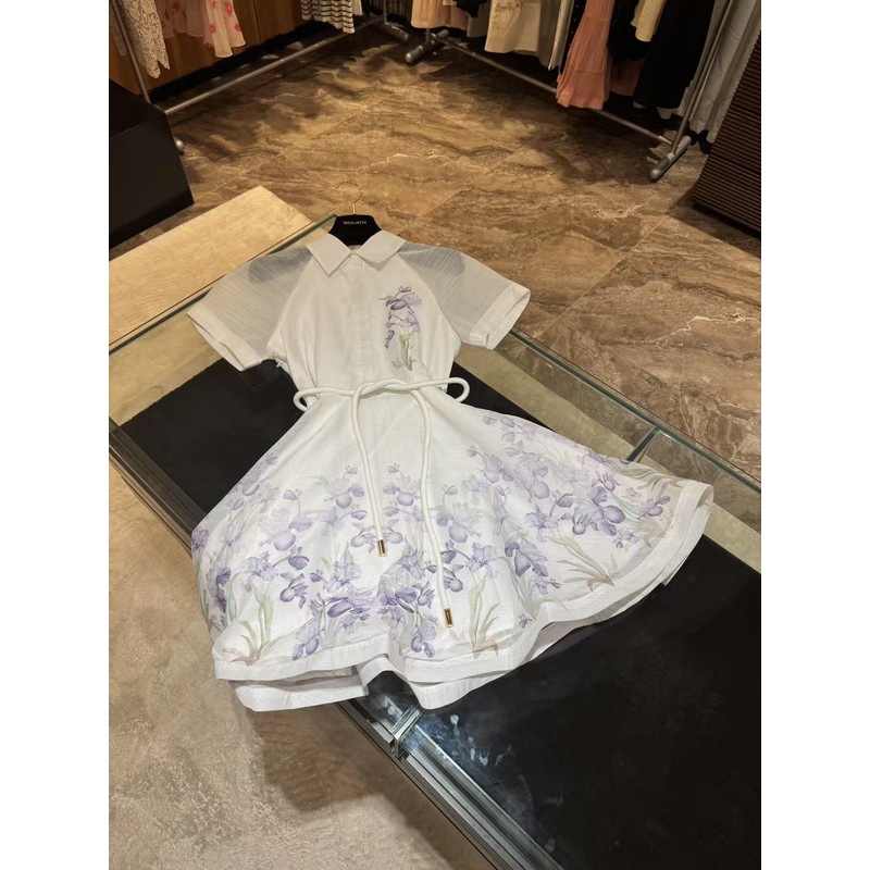 WW2025新款女士白色时尚夏季气质公主连衣裙W201176