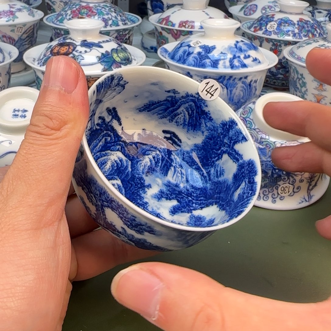 彦祖纯手工手绘茶具144
