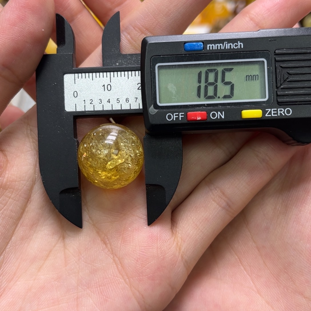 琥珀未镶嵌裸石天然琥珀蜜爆闪圆珠