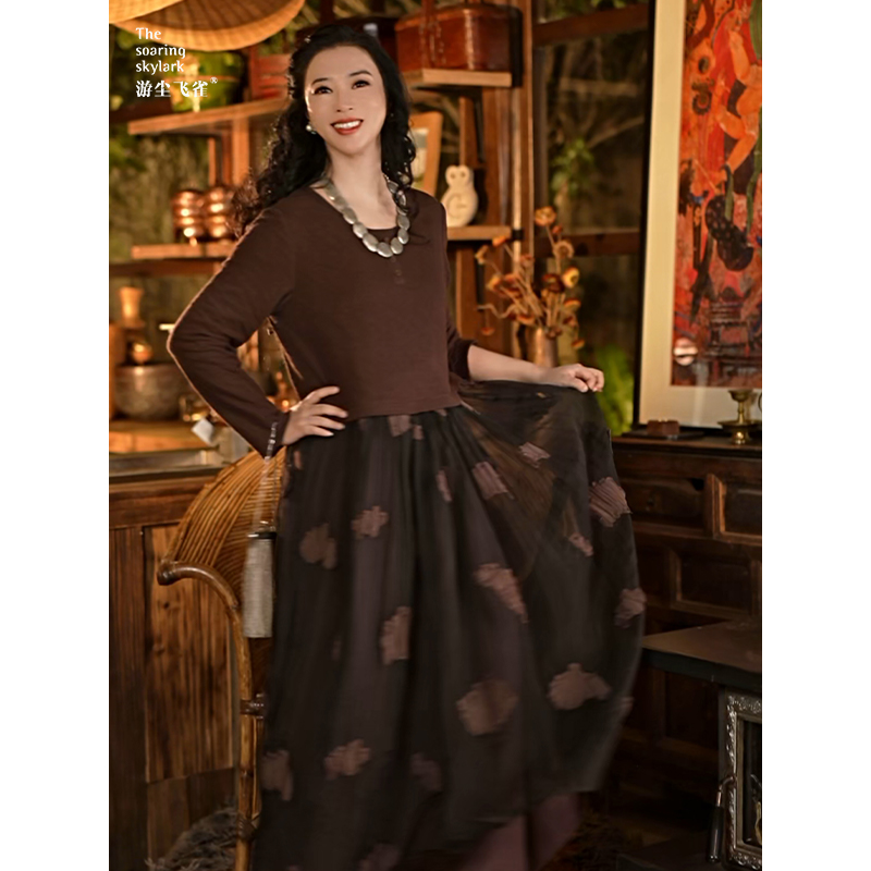 游尘衣物/花映连衣裙