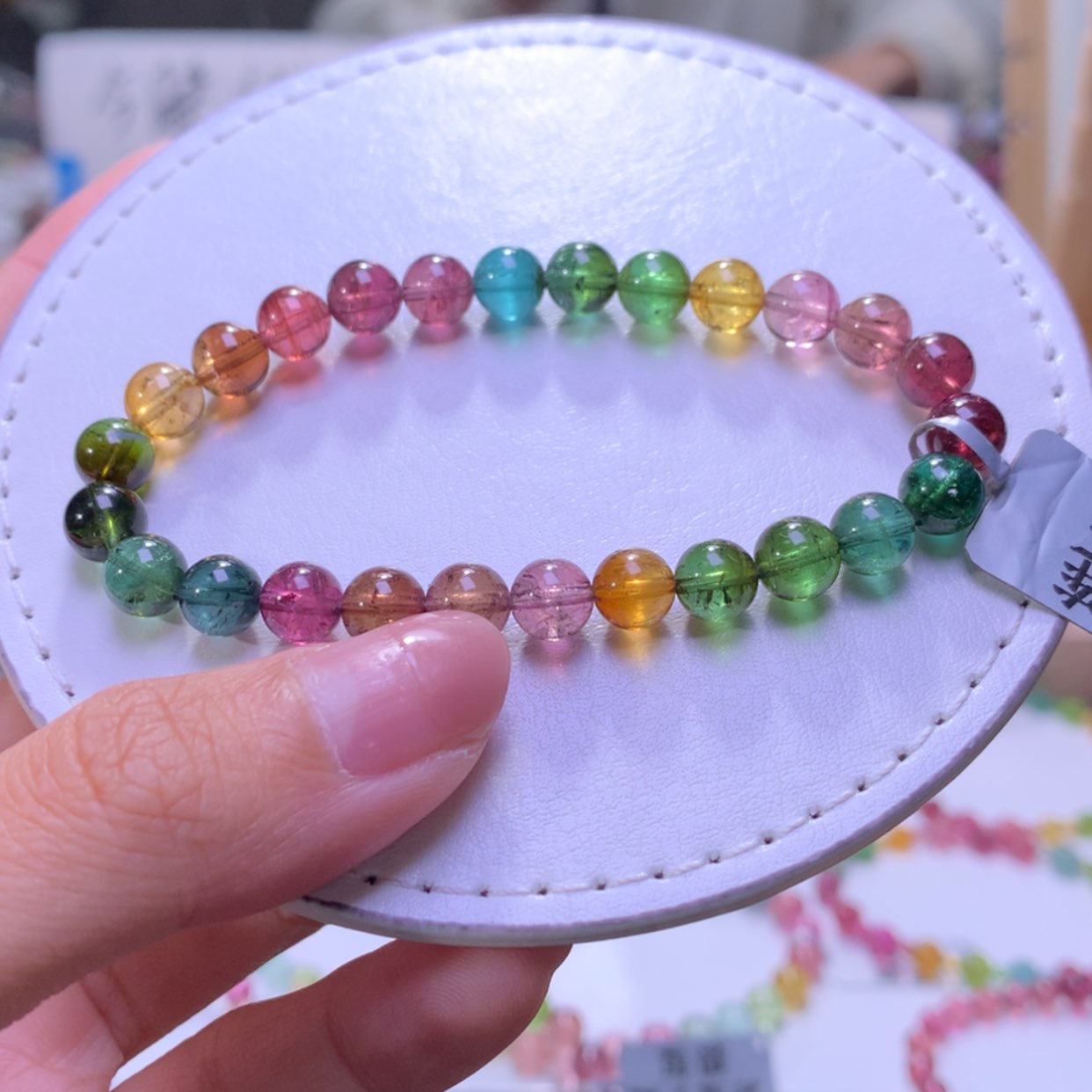 【闪购商品】未镶嵌手串碧玺6.9mm左右