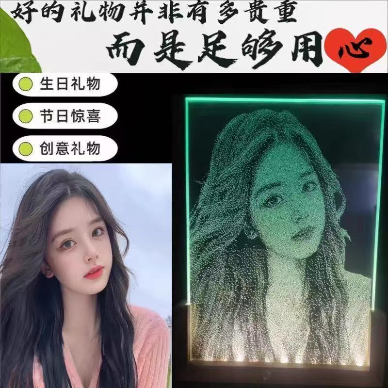 【专属定制】各种节日纪念日礼物【顺丰包邮】DIY玻璃锤子画私人定制