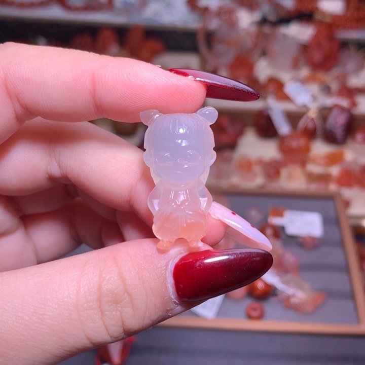 南红玛瑙合金颈饰哪吒1