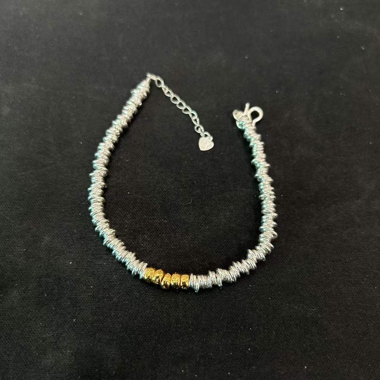 足银手链 足银大盘缠手链（多样性发一件）