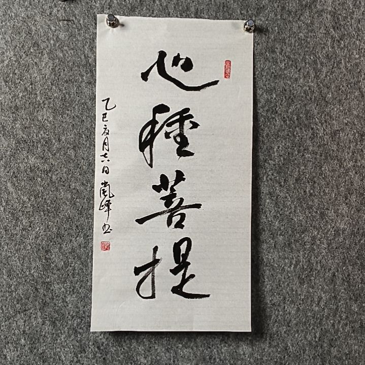 书法高老师二平心种菩提