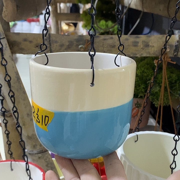 陶盆有孔 瑕疵针孔漏釉介意勿拍外口 12外高10