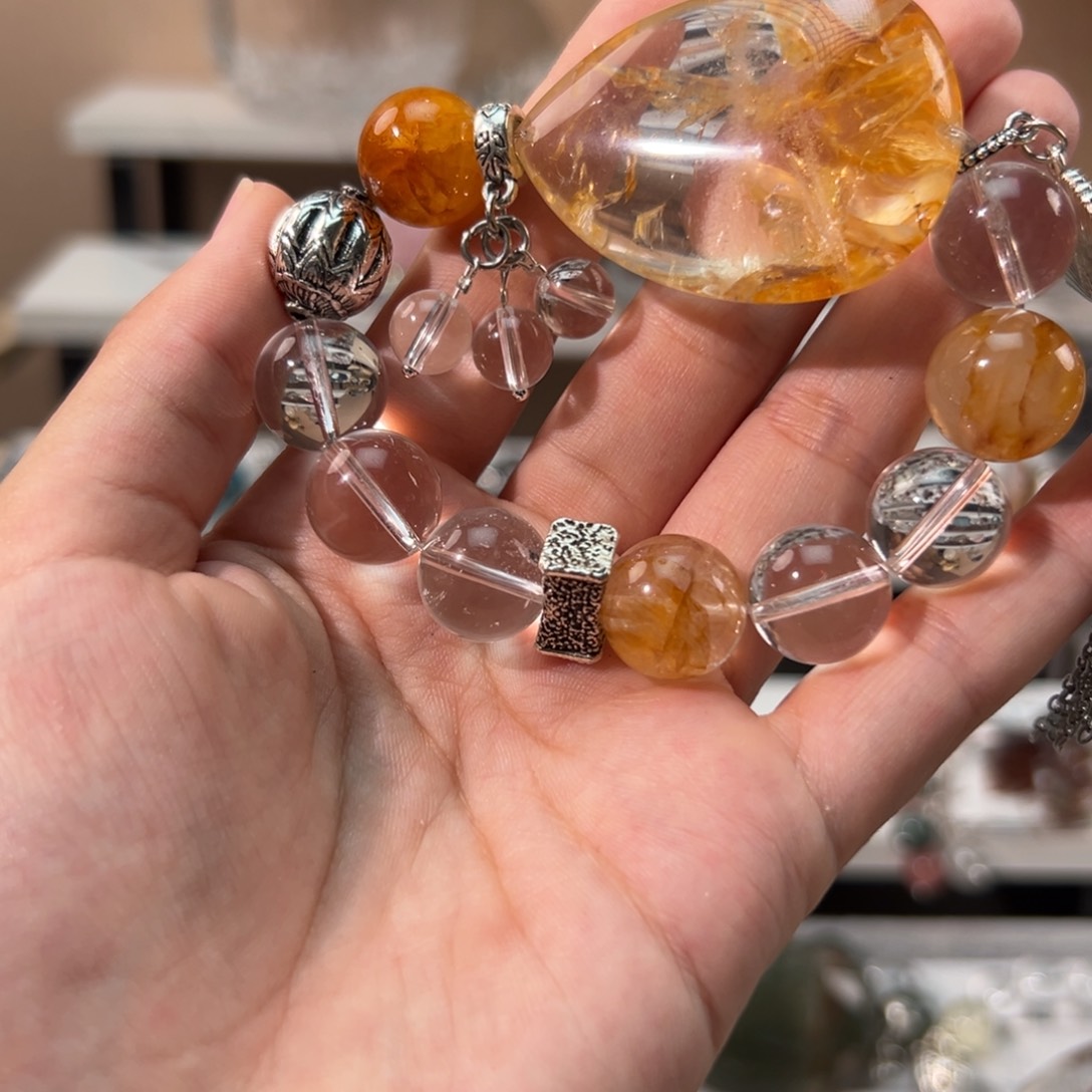水晶手链合金?****货手串