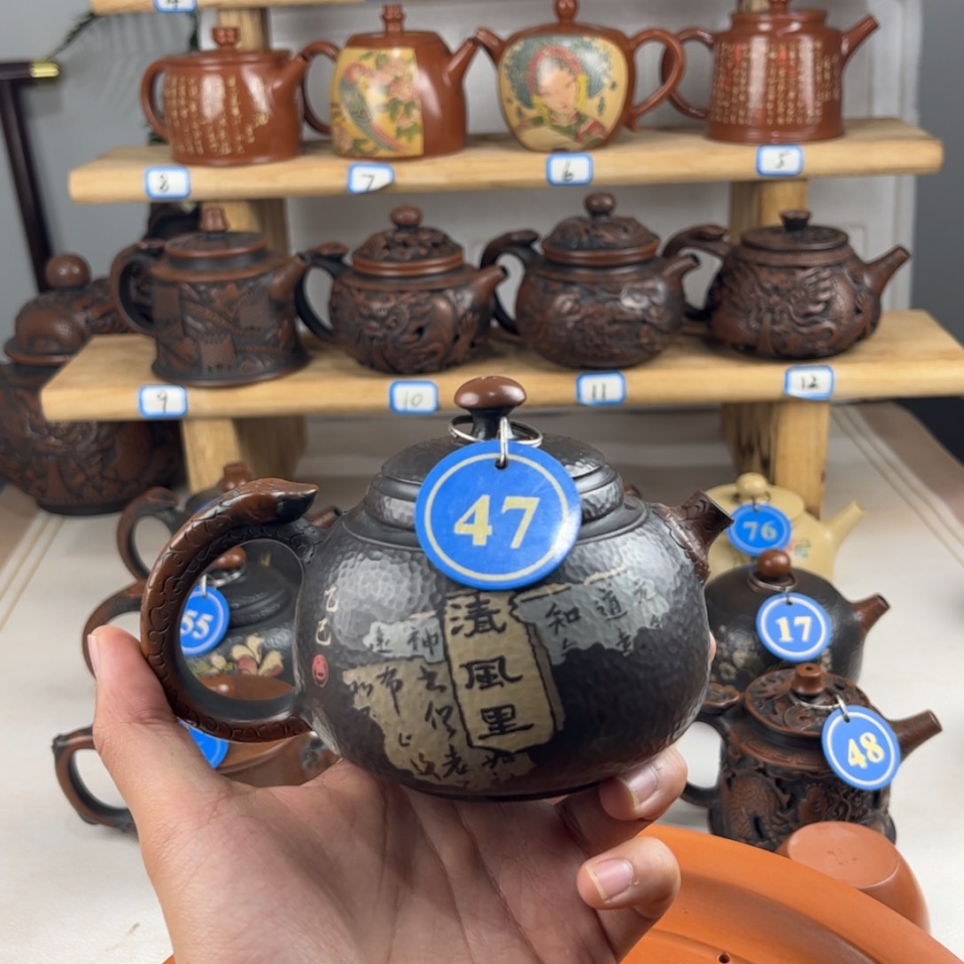 壶260cc 建水紫陶全手工制作，老匠人传承手艺