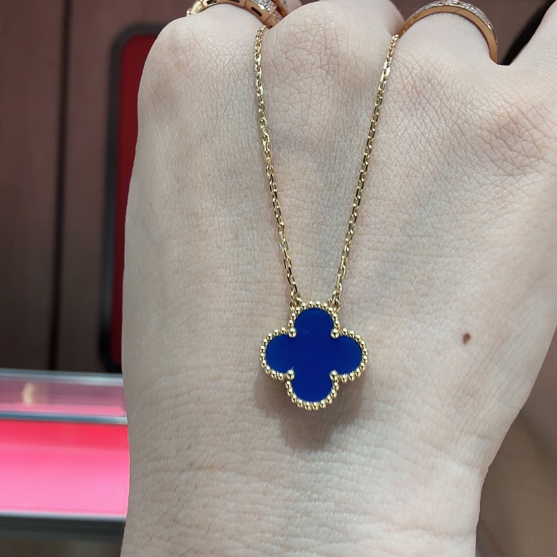 玛瑙/玉髓项链18K金镶嵌项链