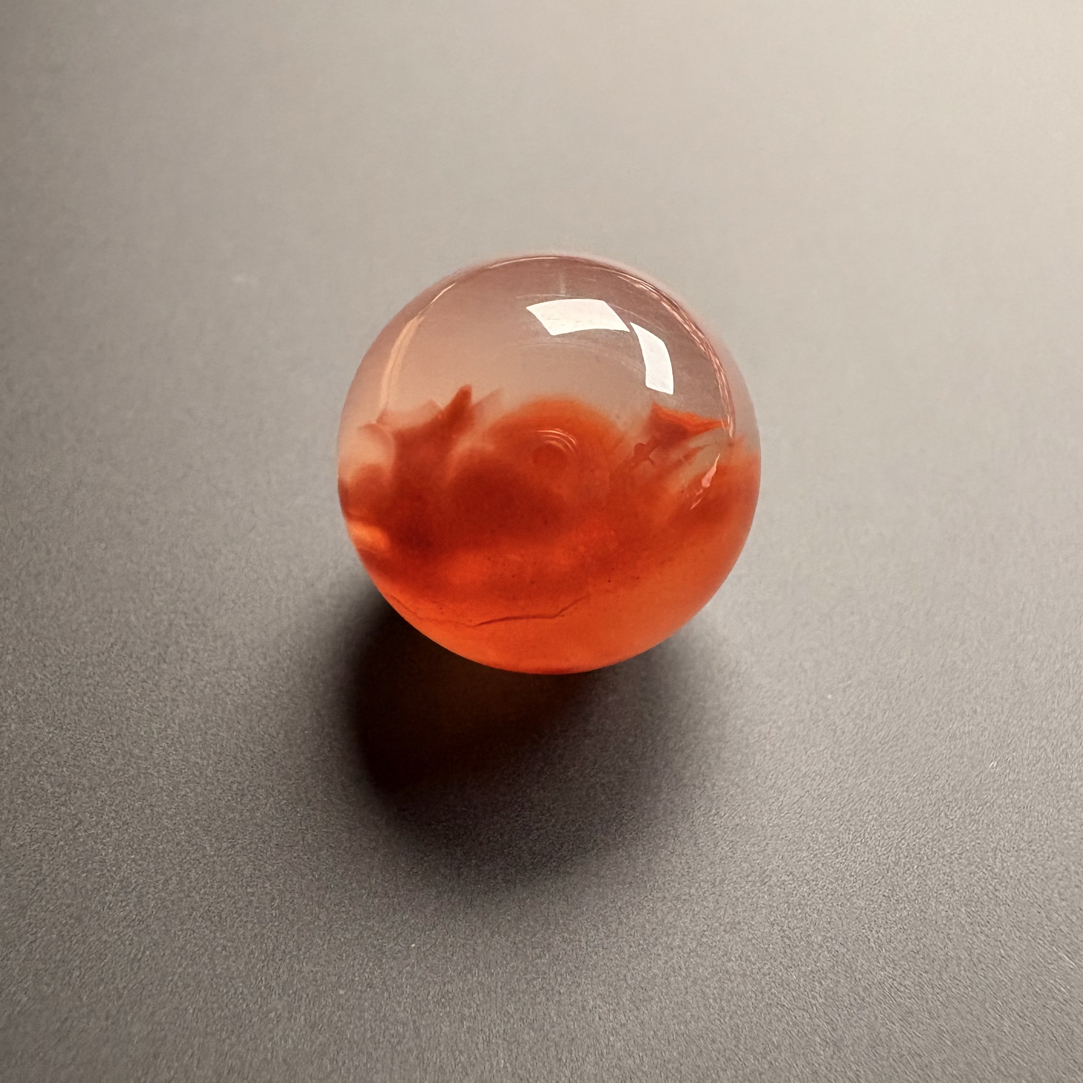 16.7南红玛瑙特色冰飘珠子