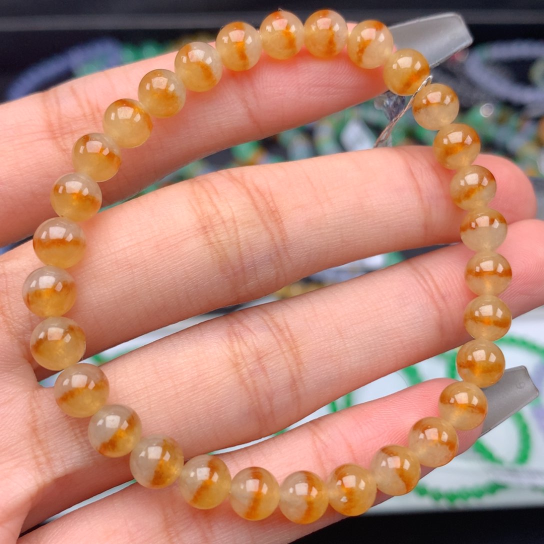 翡翠手链未镶嵌卡